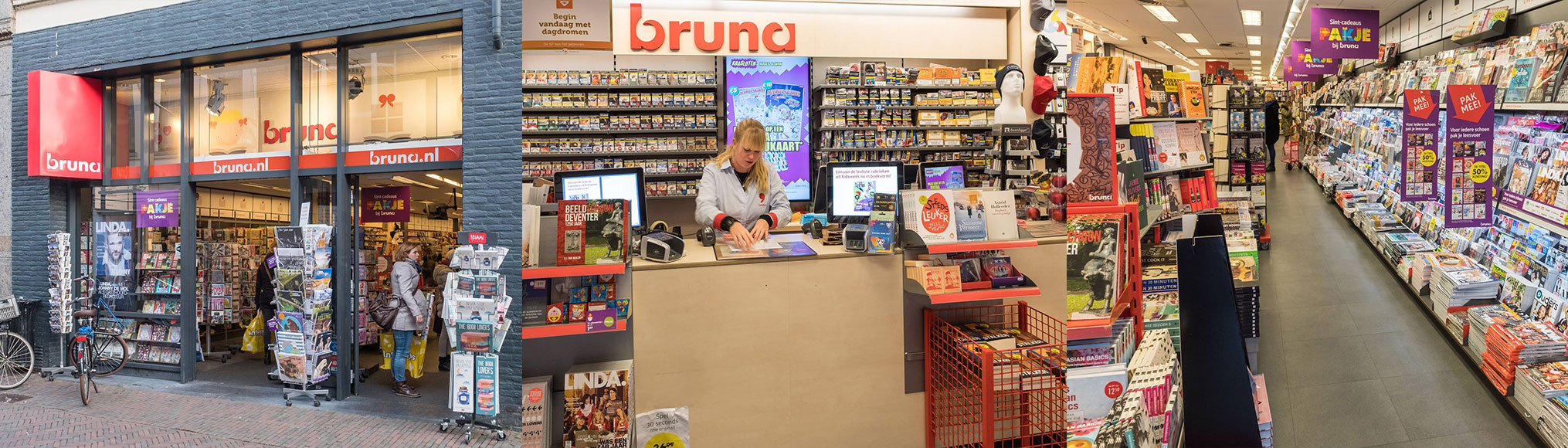 Bruna en meer winkels vind je bij Shoppen in Deventer
