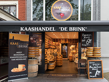 Kaashandel de Brink en meer winkels vind je bij Shoppen in Deventer